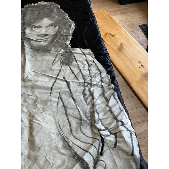 Vintage Black Flag/Banner Silk Wall Tapestry - Eddie Van Halen - Picture 11 of 14